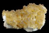 Yellow Calcite On Scolecite (Zeolite) Sprays - Maharashtra, India #168717-2